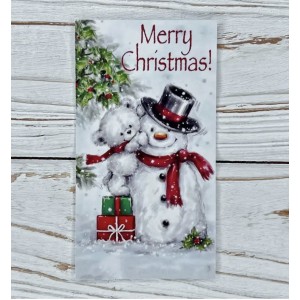 Бірка-листівка merry christmas 10 шт 4-01