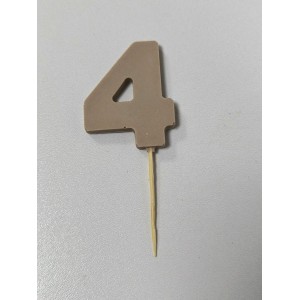 Цифра шоколадна беж 4