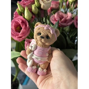 Молд Ведмедик 3д з іграшкою
