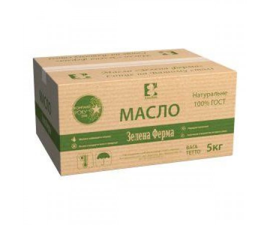 Масло Зелена ферма 82,5 % 5 кг, вагове 