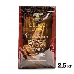 Шоколад 2,5 кг Delice d`or чорний 2,5 кг