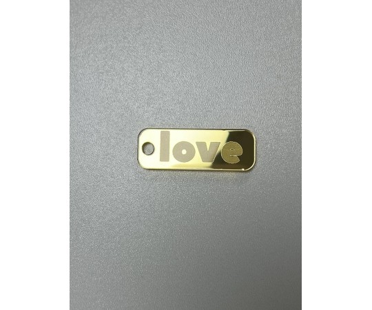 Бірка Love акрил зап
