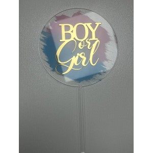 Топер круглий  Boy/Girl 