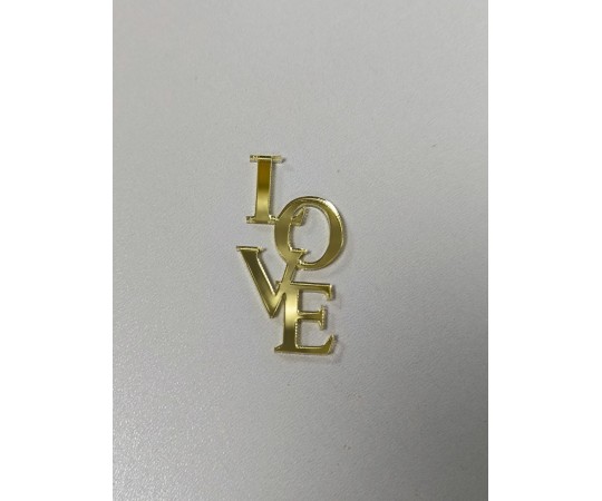 Топер бенто Love 5,1см  вертикальний
