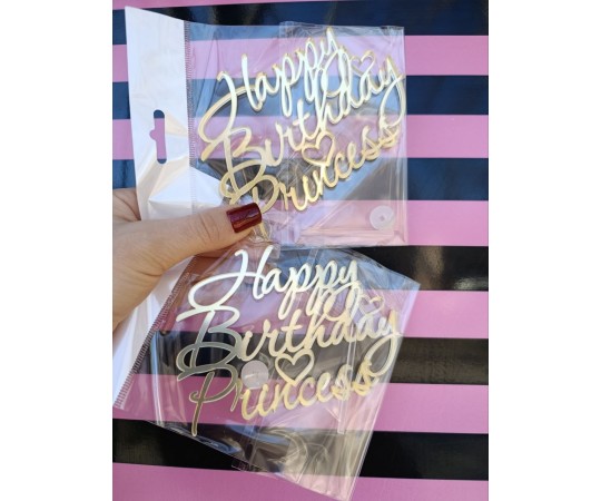 Топер боковий Happy birthday princess