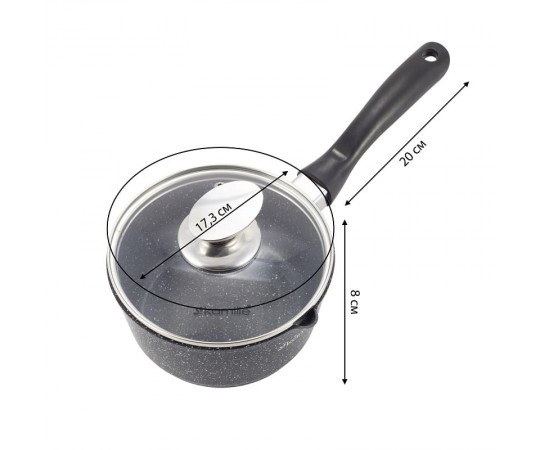 Ковш граніт Kamille 4436gr 1,35л без кришки