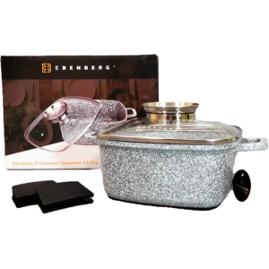 Казан квадрат сір  2,8 л Edenberg 3971