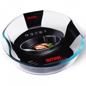 Форма скло кругла  1,5л Simax exclusive 6906